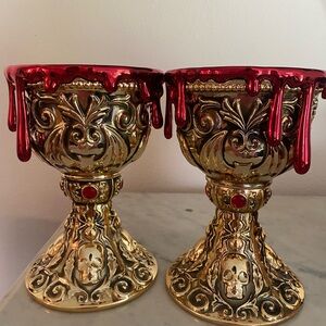 CHALICE 3 WICK CANDLE HOLDER - 2023 HALLOWEEN COLLECTION